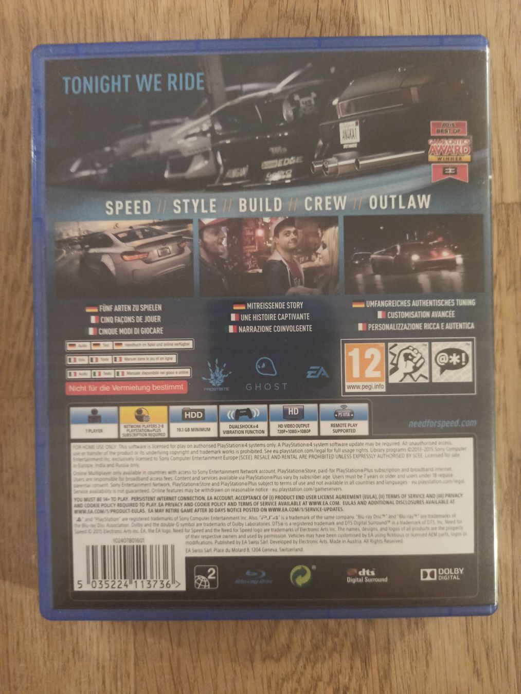 Spiele: Need For Speed PS4 / PS5 – Gebraucht aus Oberweningen von mar_87mx 1