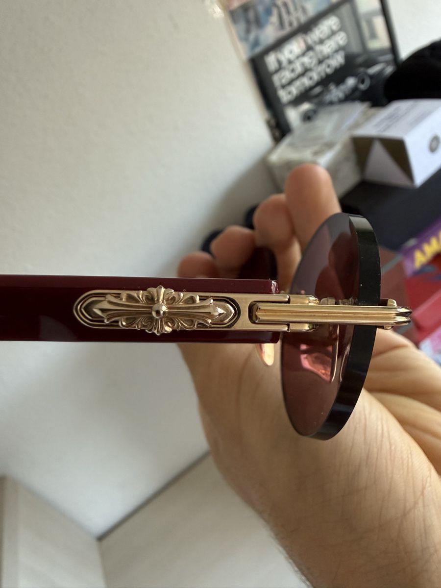 Chrome Hearts Occhiali & Lenti: Chrome Hearts Deep 1 Cherry Sunglasses – Usato da Genève venduto da SG_73 1