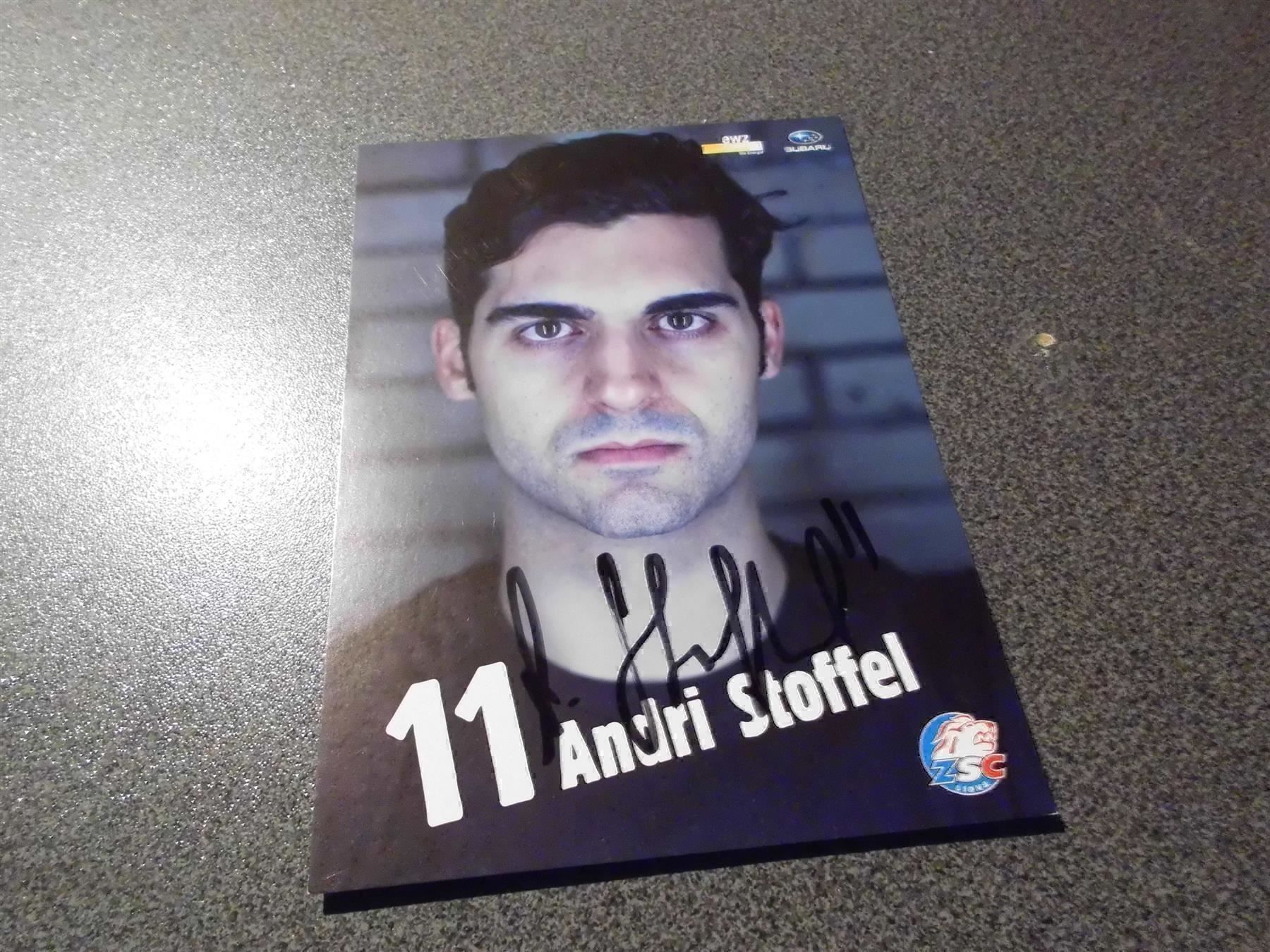 Autografi: ZSC-Autogrammkarte A. Stoffel 2012/13 – Usato da Zürich venduto da Motzkuh