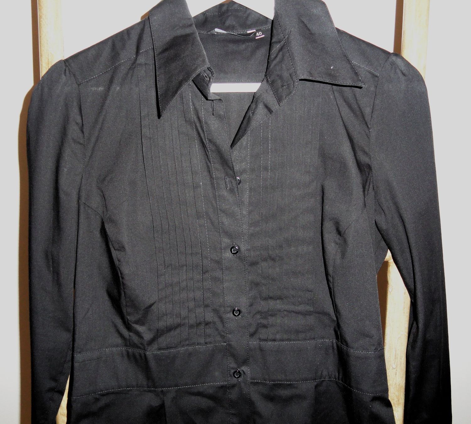Camicette: Chemise noire longue - Nife – Nuovo (secondo la descrizione) da St-Livres venduto da lune_bleue 2