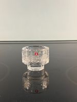 Kerzenhalter Glas farblos Tannen Iittala 80er Jahre Finnland