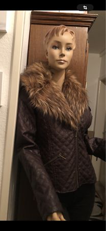 Damen Leder Guess Jacke Gr/M