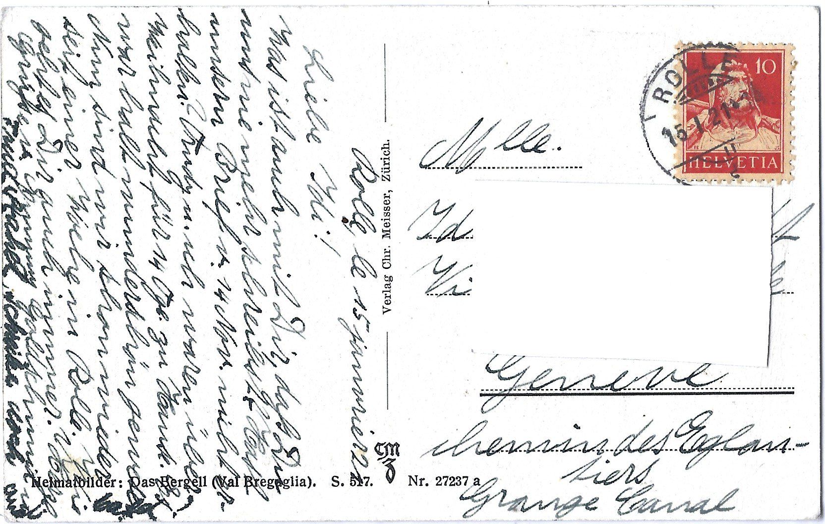 Cartoline postali: Borgonovo. – Usato da Bütschwil venduto da Jackson1A 1