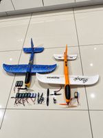 RC 4 Kanal Flugzeuge 2 Stk (2xWurfgleiter RC Umbau) Spektrum
