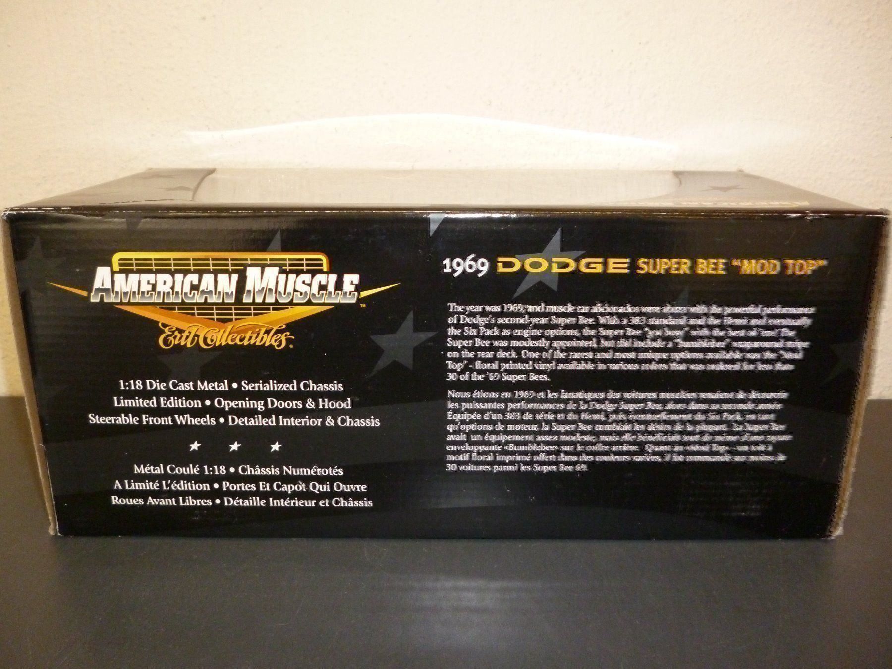 Dodge Modellini d'auto: Dodge SuperBee 1969 Convertible 1:18 – Nuovo e nell'imballaggio originale da Niederwil SG venduto da Kaicorner03 2