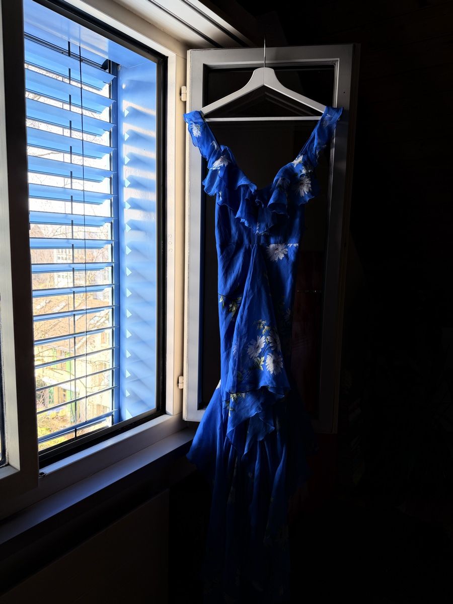 Asos Vestiti: Blue Floral Ruffle Maxi Dress – Nuovo (secondo la descrizione) da Zürich venduto da BettinaMarie2308 4