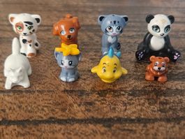 lego  figurines  lot de 8 animaux