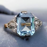 ✨Art Deco Antiker Spinell Ring 14ct 585 Bicolor Gold