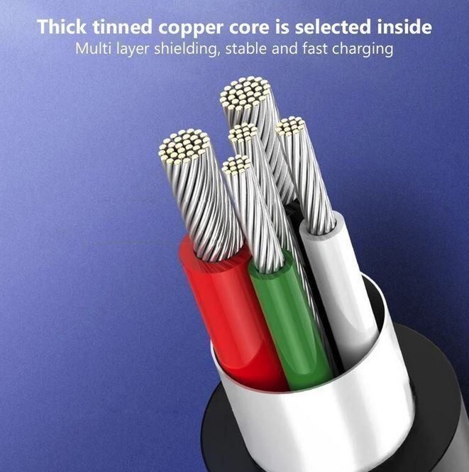 Cavi: Micro-USB zu USB-A Kabel, schwarz, 0.8m – Nuovo e nell'imballaggio originale da Sursee venduto da allduino 1