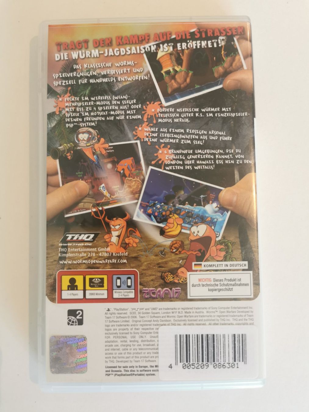 Giochi: PSP - Worms Open Warfare – Usato da Lenzburg venduto da eyworld 2