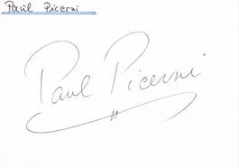 Paul Picerni 1922-2011 Autogramm signiert Karte 10x15cm