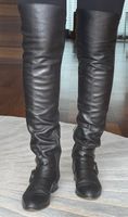 PINKO leather over-the-knee boots 38