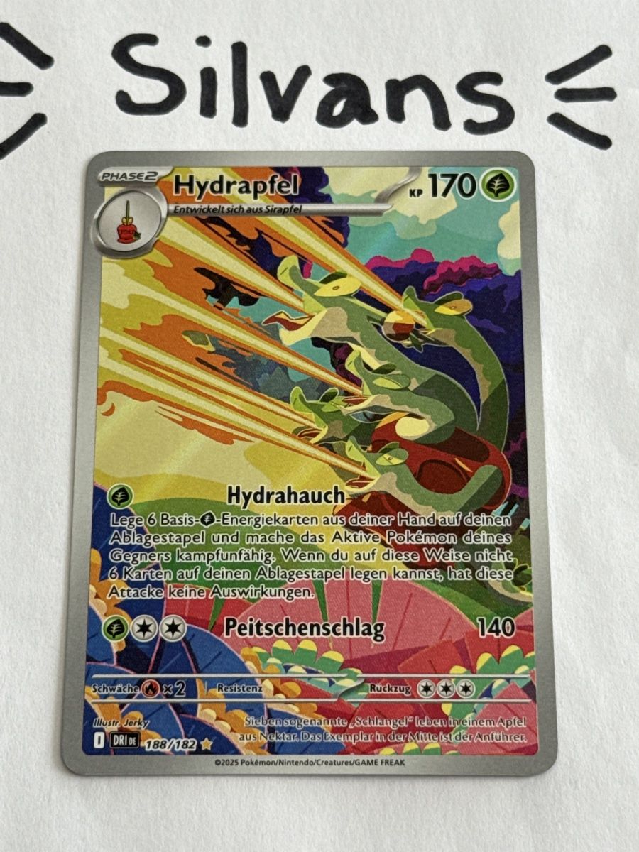 Pokémon Carte collezionabili: Hydrapfel Illustration DRI 188 Ewige Rivalen Deutsch – Nuovo (secondo la descrizione) da Wil SG venduto da Silvans