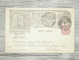 TR78 Carte Postale + Timbre Portugal 1898