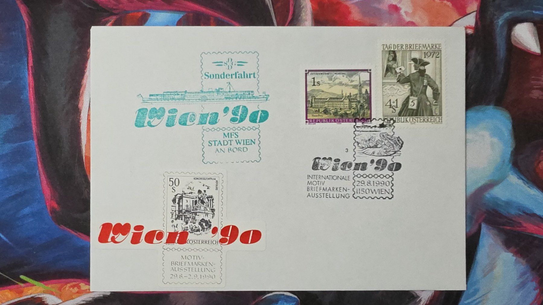 Tutti i francobolli: CL35 Enveloppe + Timbre Autriche 1990 – Usato da Cousset venduto da Patrick_Collections