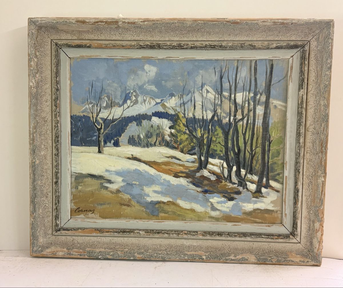 Tableaux: Ölgemälde – Winterlandschaft - signiert – D'occasion à Solothurn par NUVICO 5