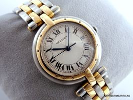 CARTIER PANTHERE RONDE 18K/SS QUARTZ LUXUS ARMBANDUHR