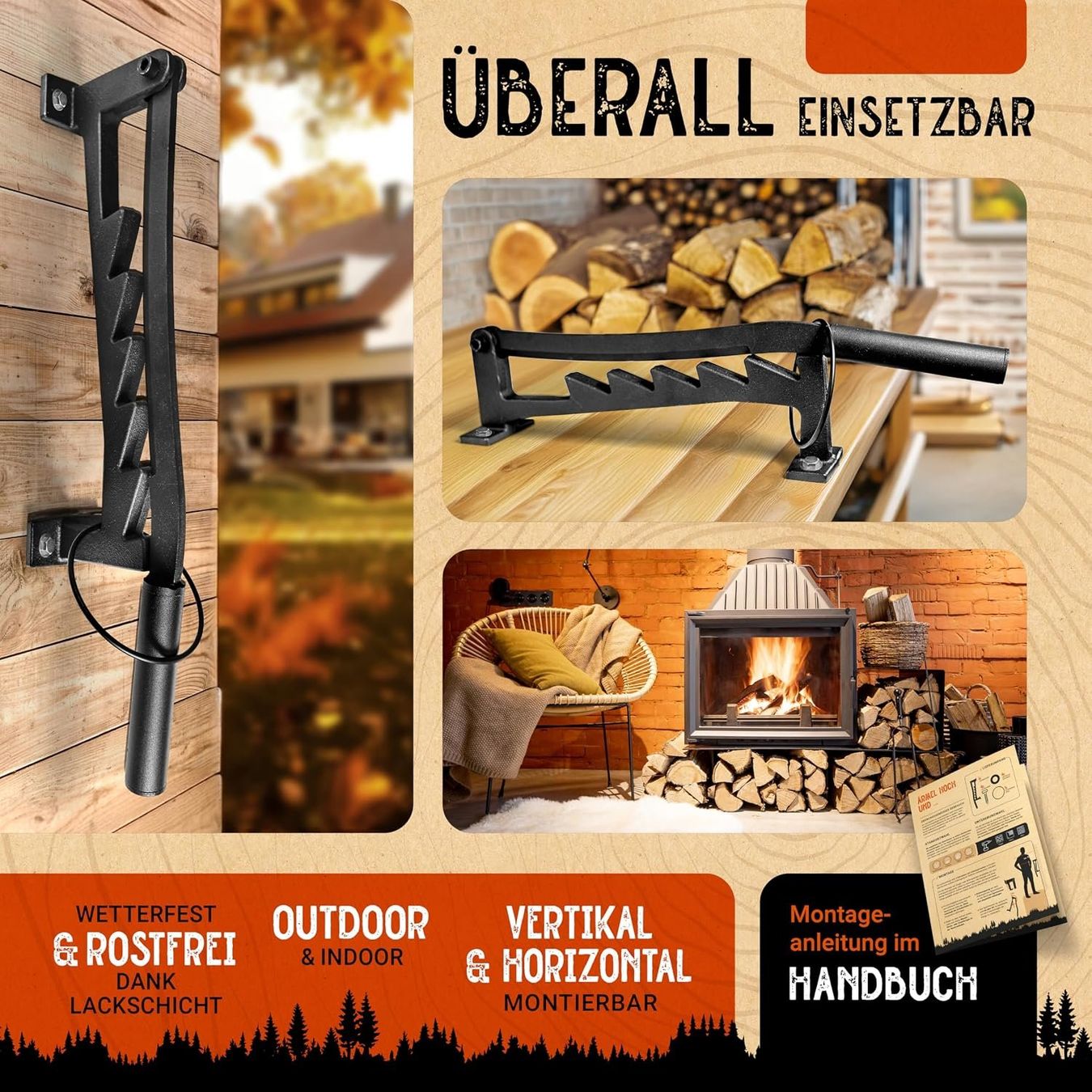 Alle Maschinen: Manueller Holzspalter Wandmontage Anzuendholz Spalter – Neu und originalverpackt aus Schaffhausen von smarastore 6