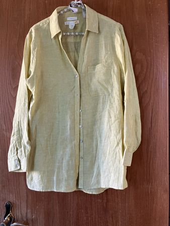 Neue 100% Leinenbluse Gr M