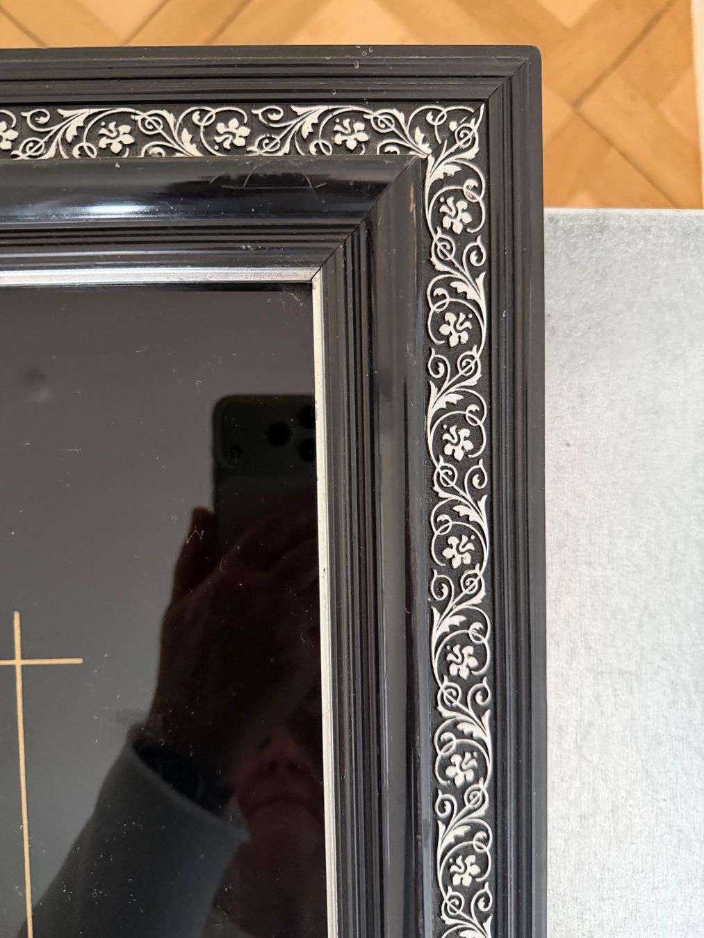 Cornici: Jugendstil Hinterglas-/ Sakralmalerei Votivbid Bilderrahmen – Usato da Luzern venduto da mughetto13 5