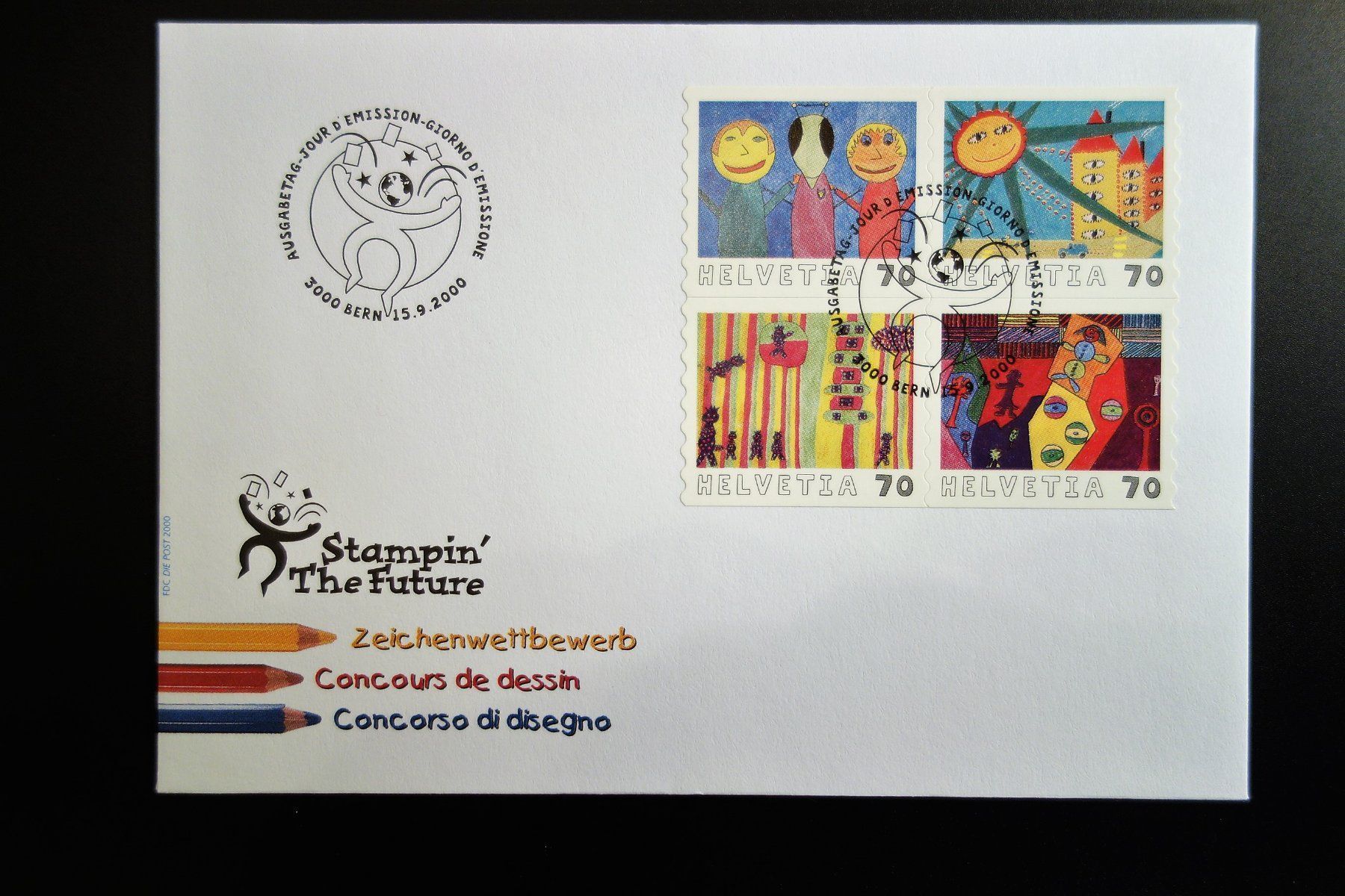 Tutti i francobolli: 2000 FDC Kinder-Zeichenwettbewerb – Nuovo (secondo la descrizione) da Mettmenstetten venduto da Sutasso