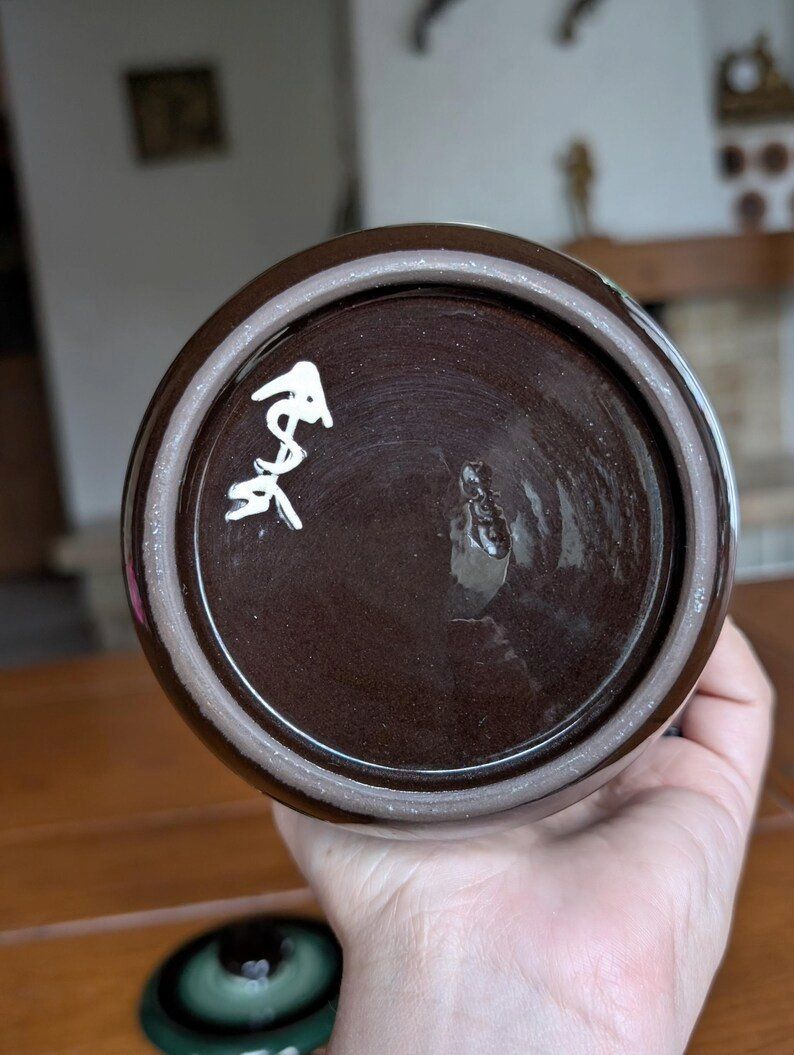Pentole: Hans Schneider, Steffisburg Rustikale Keramikdose mit Deckel – Usato da Bützberg venduto da SchweizerFund 3