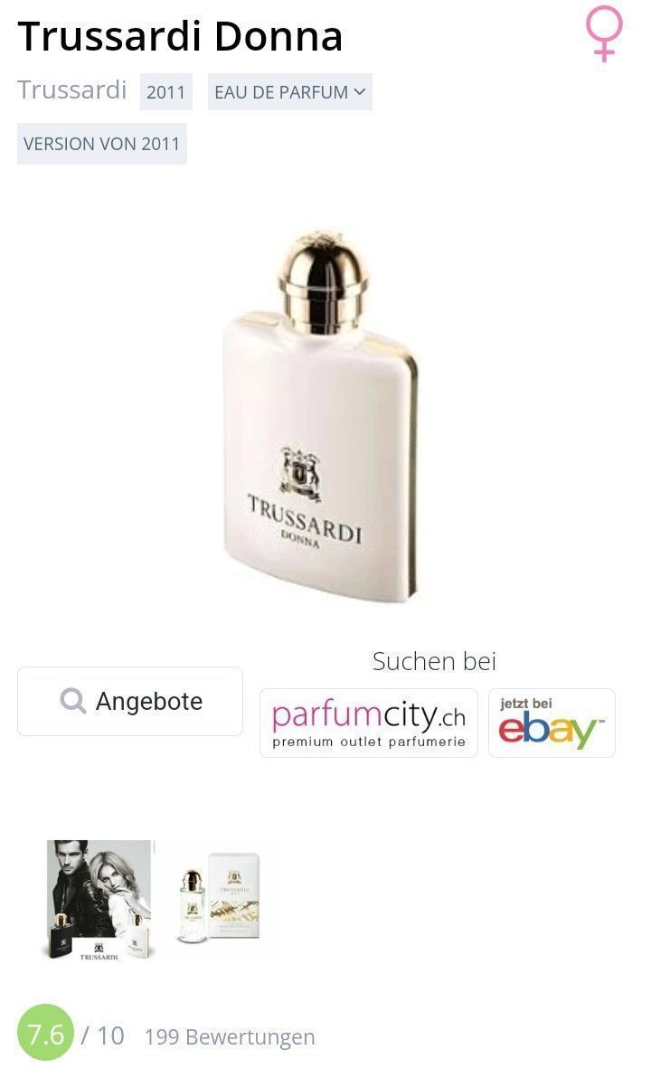 Trussardi Parfum & Eau de Toilette: 5 ml TRUSSARDI DONNA EDP ABFÜLLUNG – Neu (gemäss Beschreibung) aus St. Gallen von CaliSunshine 2