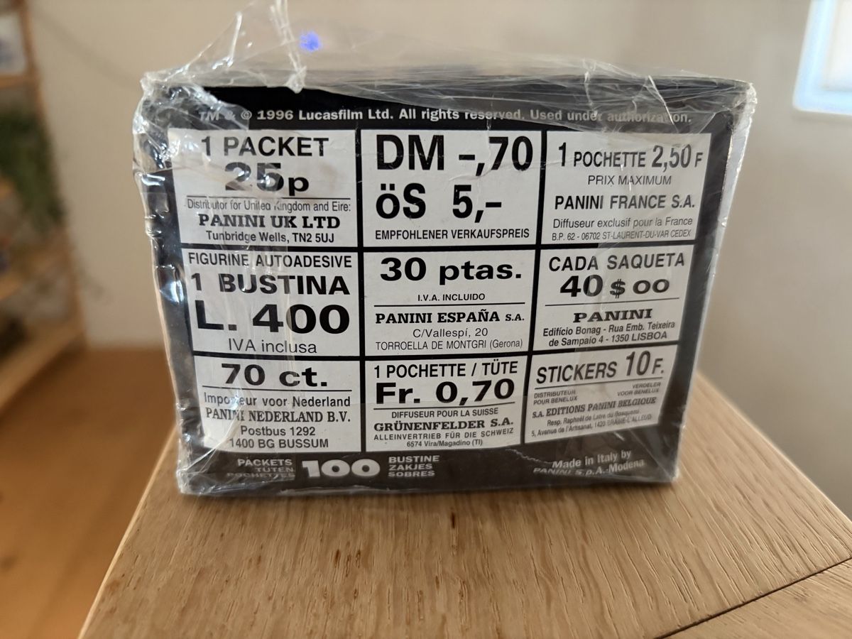 Panini Cartes à collectionner: Star Wars panini box 100 Tüten 1996 – D'occasion à Treyvaux par goali1fcea 3