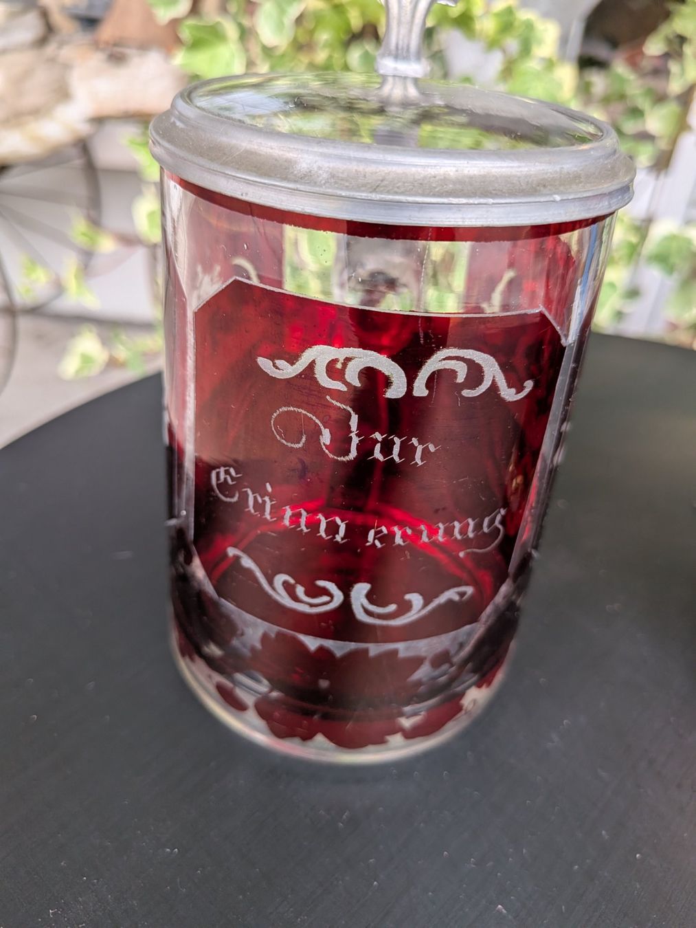 Verres: 2 antike Gläser rot – D'occasion à Emmen par Brockofsky 2