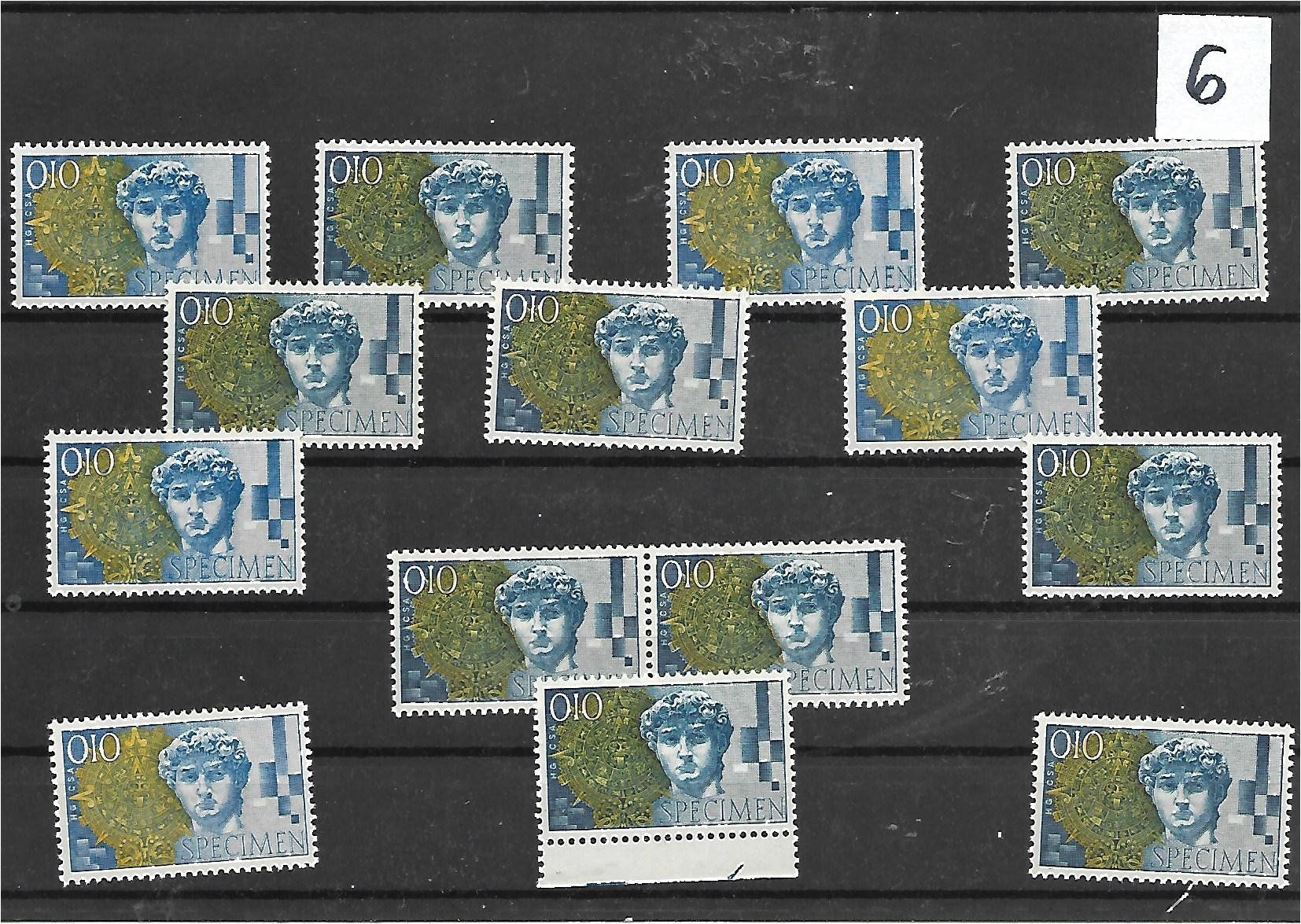 Alle Briefmarken: 1951 : Versuchs-Drucke Sammlung mit 114 Marken – Neu (gemäss Beschreibung) aus Reinach BL von eiche419 5
