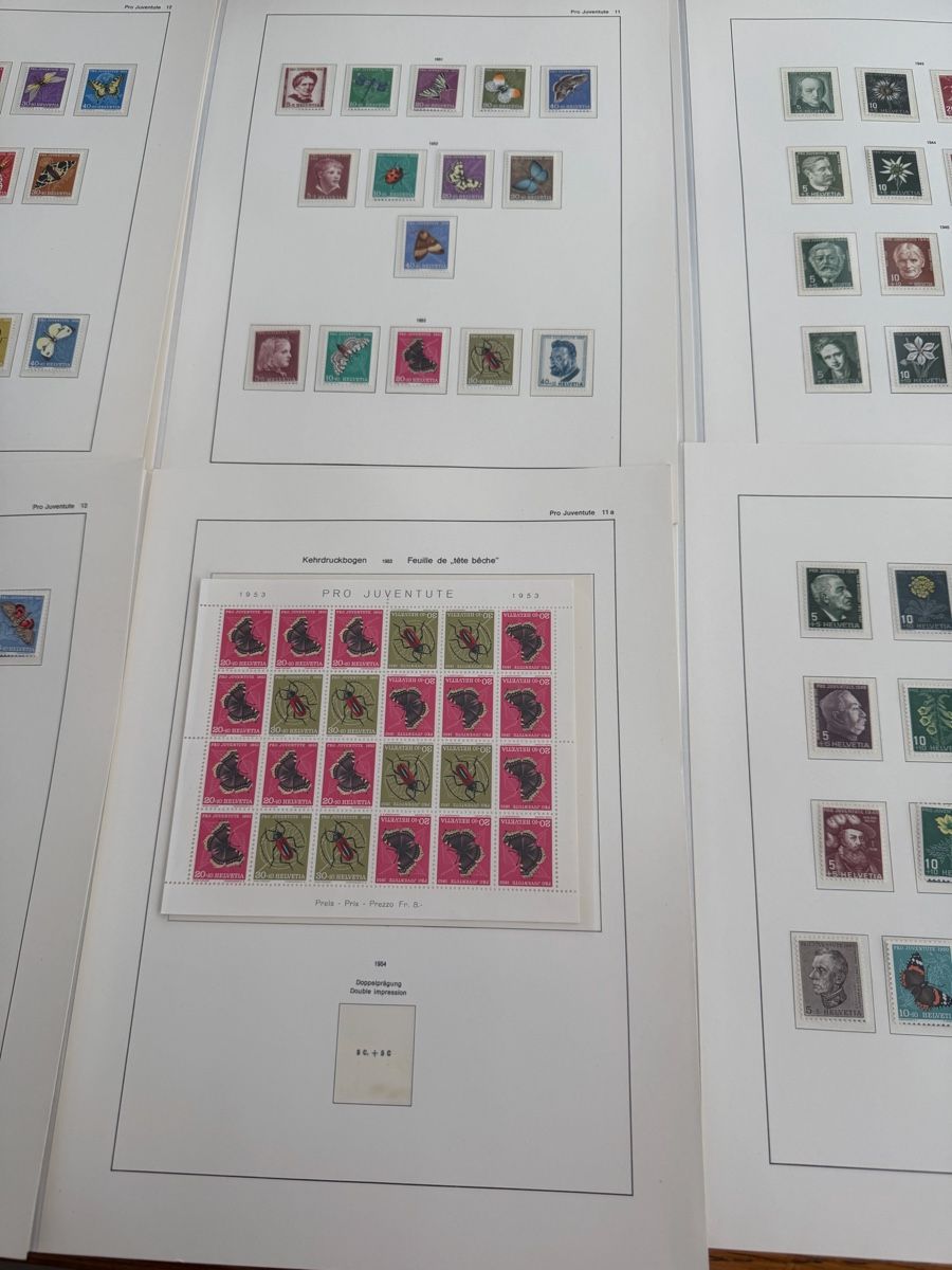 Tutti i francobolli: Pro Juventute Sammlung ab 1913 bis 1962  – Usato da Murgenthal venduto da Tina_4055 2