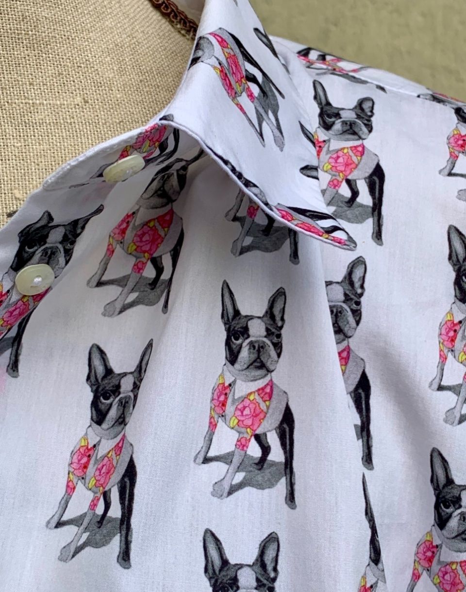 Marc Cain Camicette: Superbe blouse MARCCAIN bouledogues100%coton extra fin t.40 – Nuovo (secondo la descrizione) da Martigny venduto da only__you