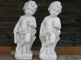 2 STEINFIGUREN (ENGELSTIL)