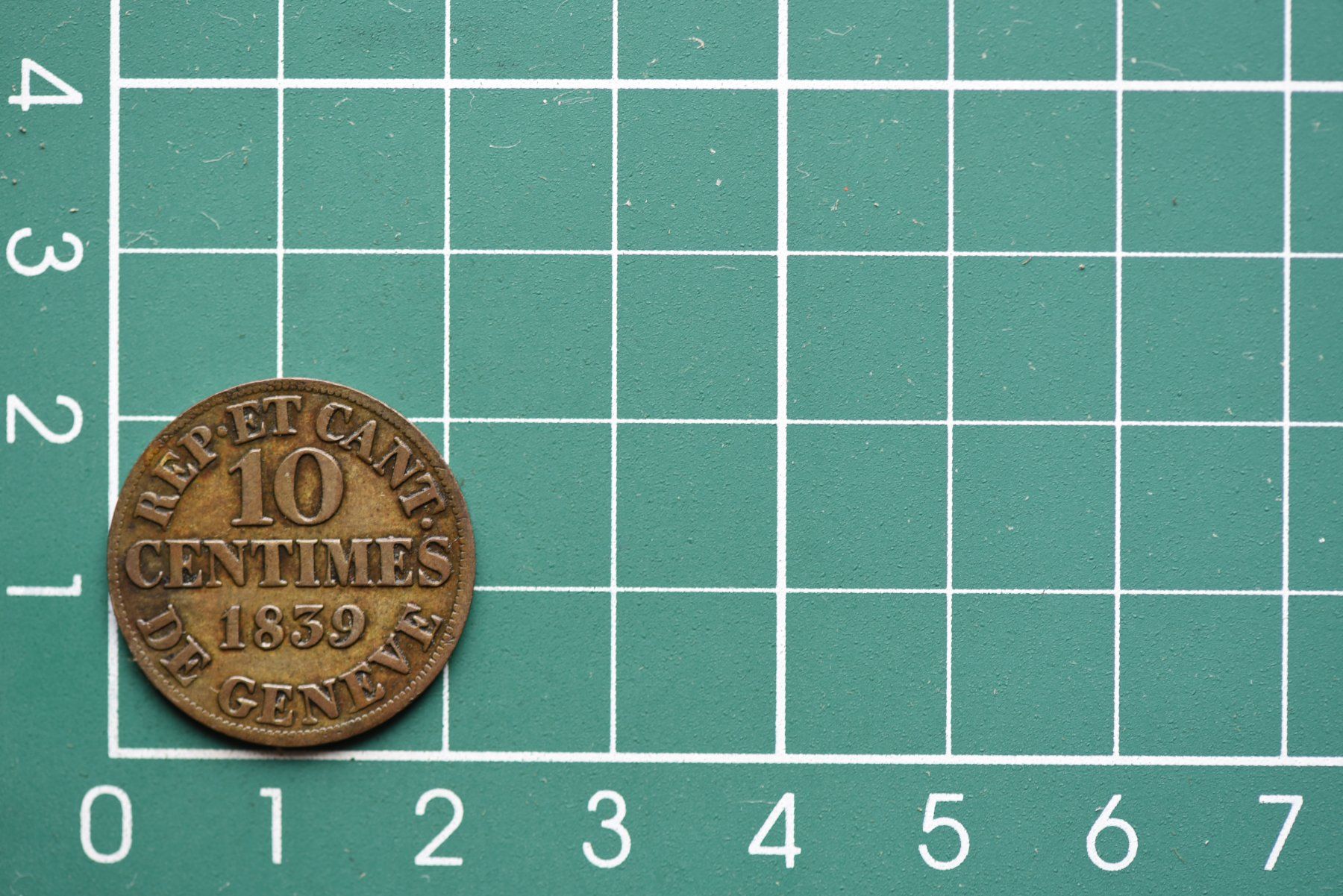 Tutti le monete: kantonsmünze genf-münzsystem 10 centimes 1839 – Usato da Laupen BE venduto da Gufi57
