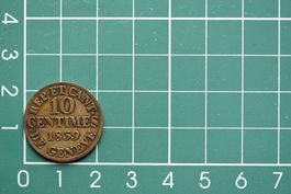 kantonsmünze genf-münzsystem 10 centimes 1839