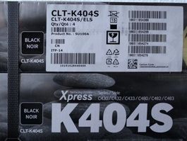 2xOriginal Samsung Toner CLT-K404S Schwarz -NEU & VERSIEGELT