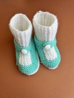 Handgestrickte Babyschuhe 0-6M