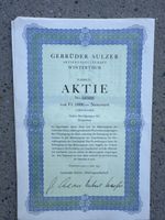 3X Historische Sulzer Aktie von 1975 - Ein Sammlerstück!