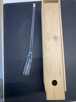 Alphorn aus Glas mit Edelweiss
