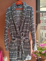 Veste d'intérieur grise et blanche "Chicorée" - Taille M
