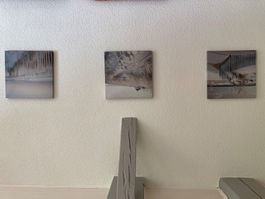 Bilder auf Leinwand, 3er Set, Top Zustand!