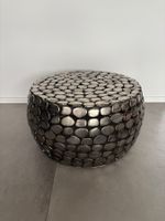 2x Couchtisch FINEBUY Franzi - rund - metall