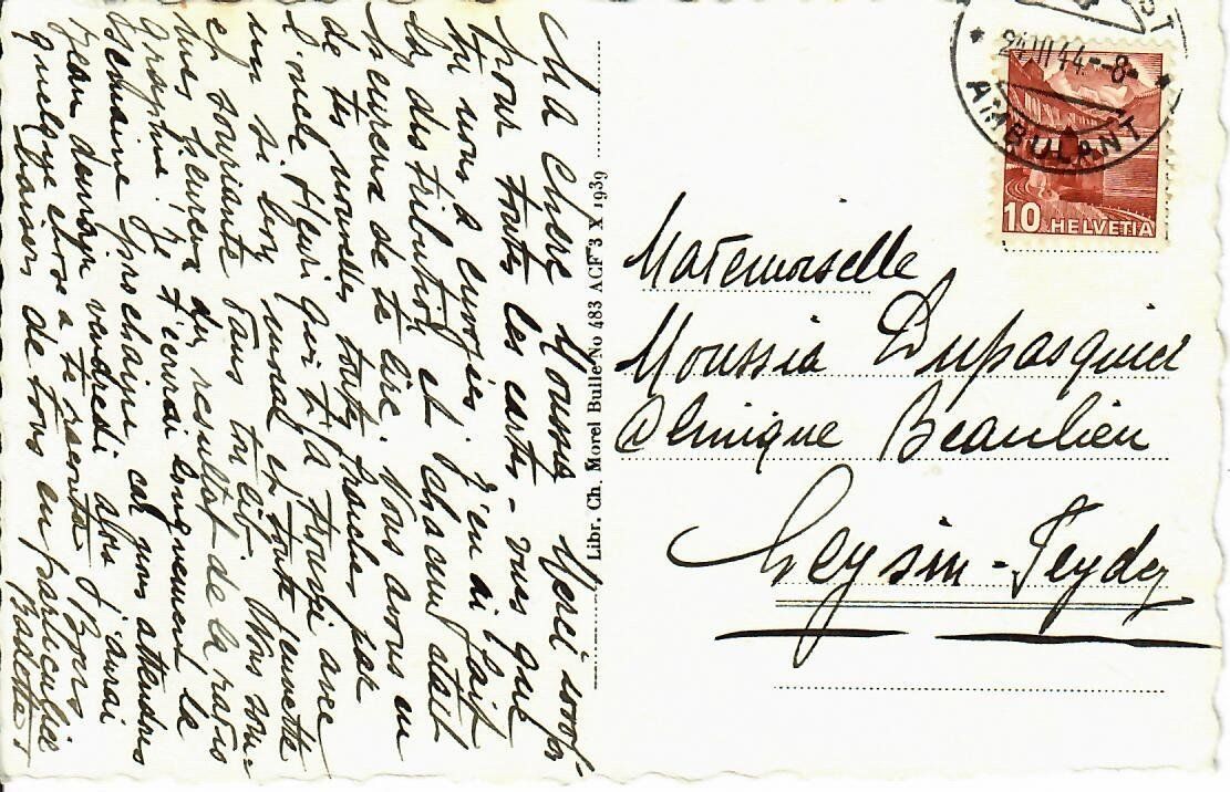 Cartoline postali: La Tour de Trême – Usato da Hochdorf venduto da Ziegel-16 1