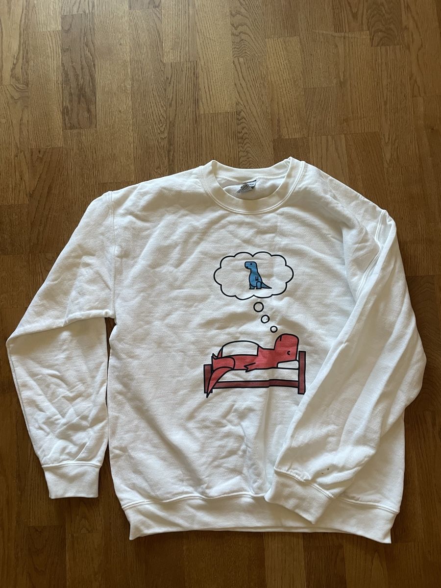 Maglioni & Felpe: weisser Pulli mit Dino- Print Gr. M – Usato da Bottmingen venduto da iri_2dqk