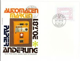 ATM Typ 6 rostrot FDC 20.7.1981 ab nur 1.--