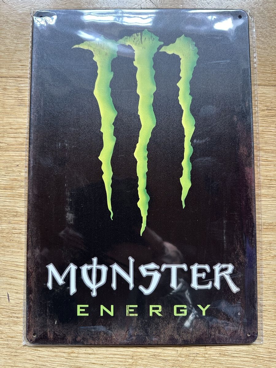Ecriteaux: Monster Energy Drink Werbung Reklame  – Neuf (Voir description) à Reinach AG par rares75