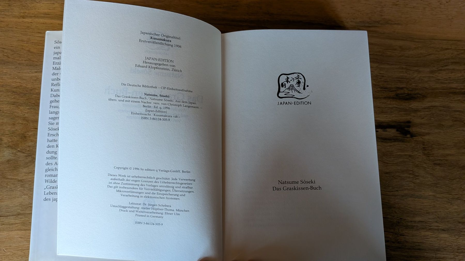 Libri: Natsume Soseki - Das Graskissen-Buch – Usato da Dicken venduto da patorichia 3