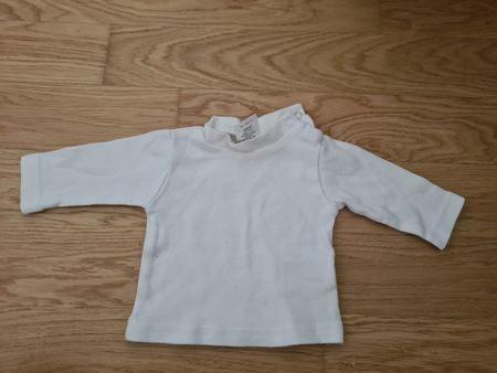 Baby Oberteil Weiss Grösse 50 0-1M