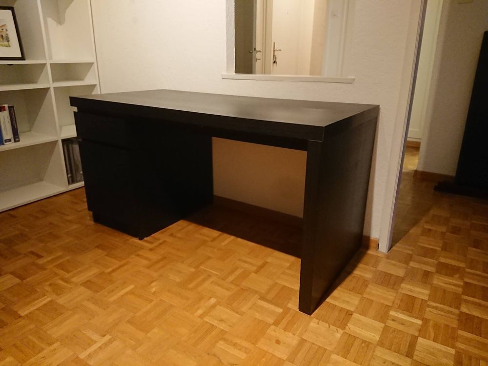 MALM desk dark brown (IKEA) Kaufen auf Ricardo