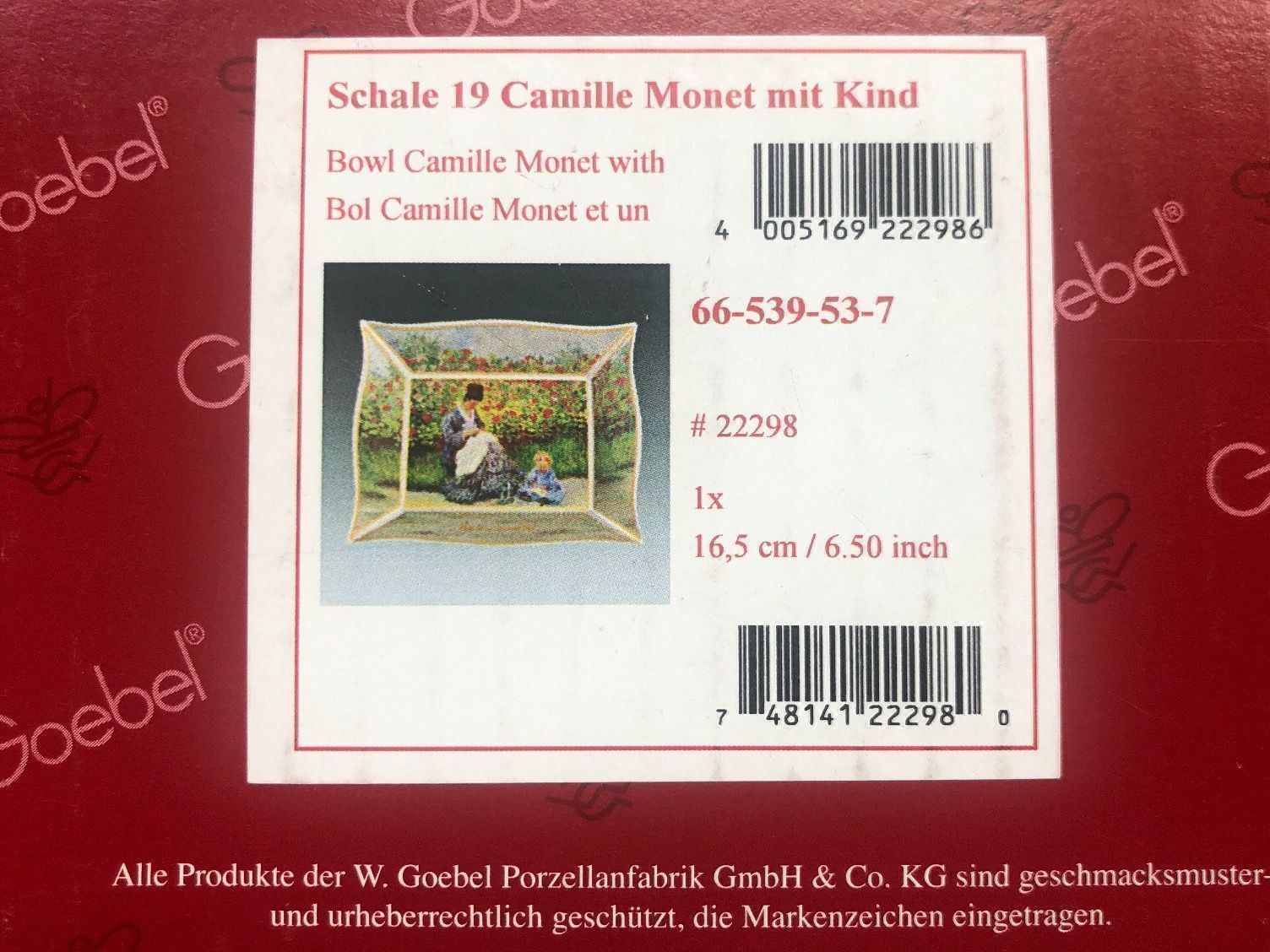 Ciotole: Goebel Monet Keramikschale – Usato da Basel venduto da citystore 5